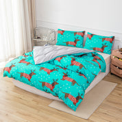 3D Dog Deer Christmas Quilt Cover Set Bedding Set Duvet Cover Pillowcases 659- Jess Art Decoration