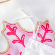 3D Pink Snowflake Deer Gift Christmas Quilt Cover Set Bedding Set Duvet Cover Pillowcases 665- Jess Art Decoration