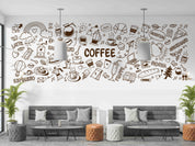 3D Restaurant Snack Bar Diner Fast Food Coffee Dessert Wall Mural Wallpaper 18