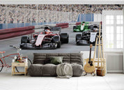 3D F1 Formula One Racing Wallpaper Wall Mural Wall Decor Wall Art Wall Sticker Remoable Wallpaper