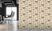 3D Salon Shop Beauty Salon Mustache Barber Shop Wall Mural Wallpaper 10