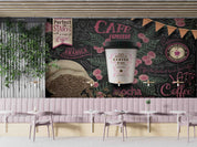 3D Restaurant Snack Bar Coffee Shop Wall Mural Wallpaper 42