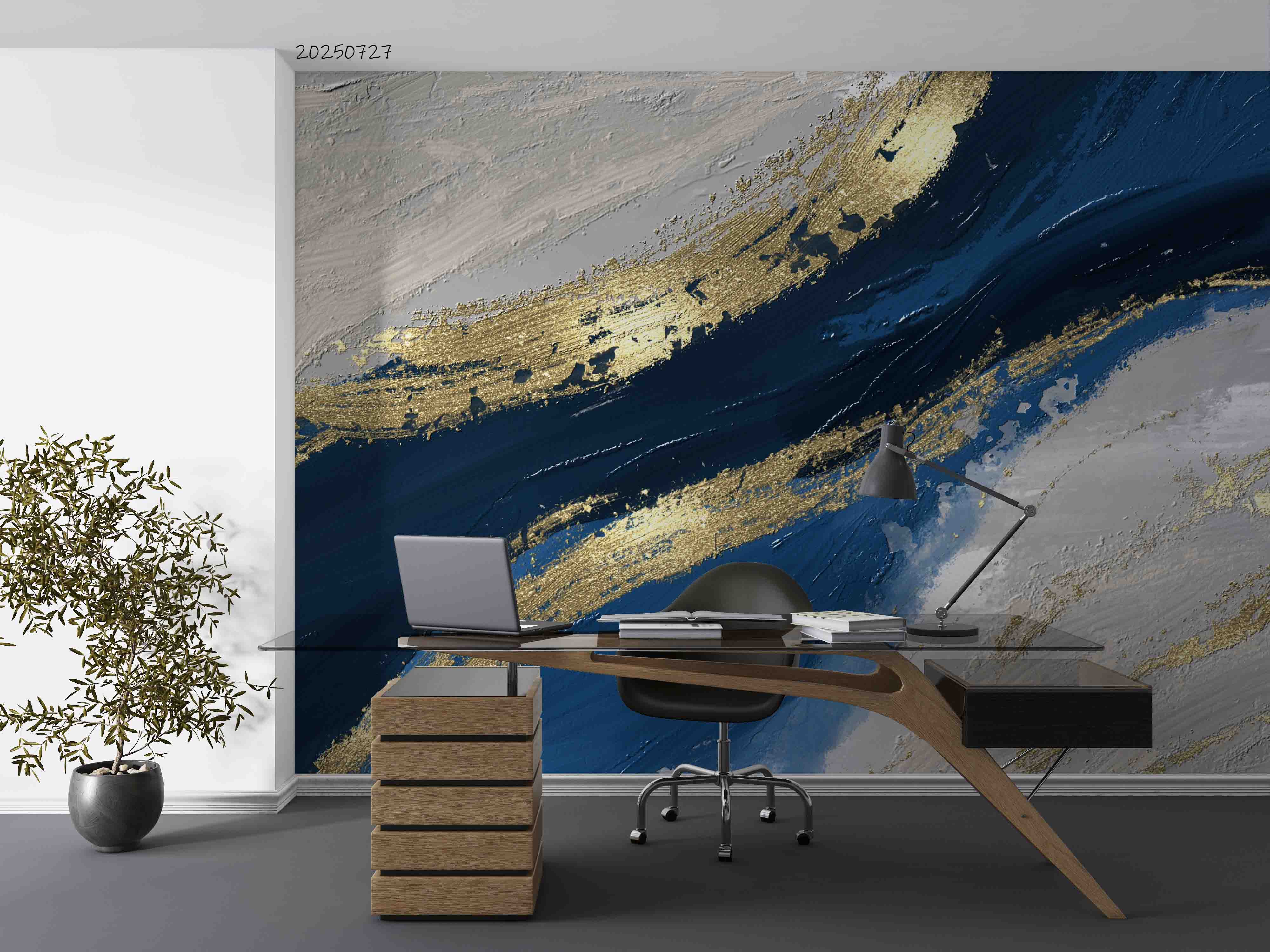 3D Office Business Commerce Marble Abstract Wall Mural Wallpaper 40