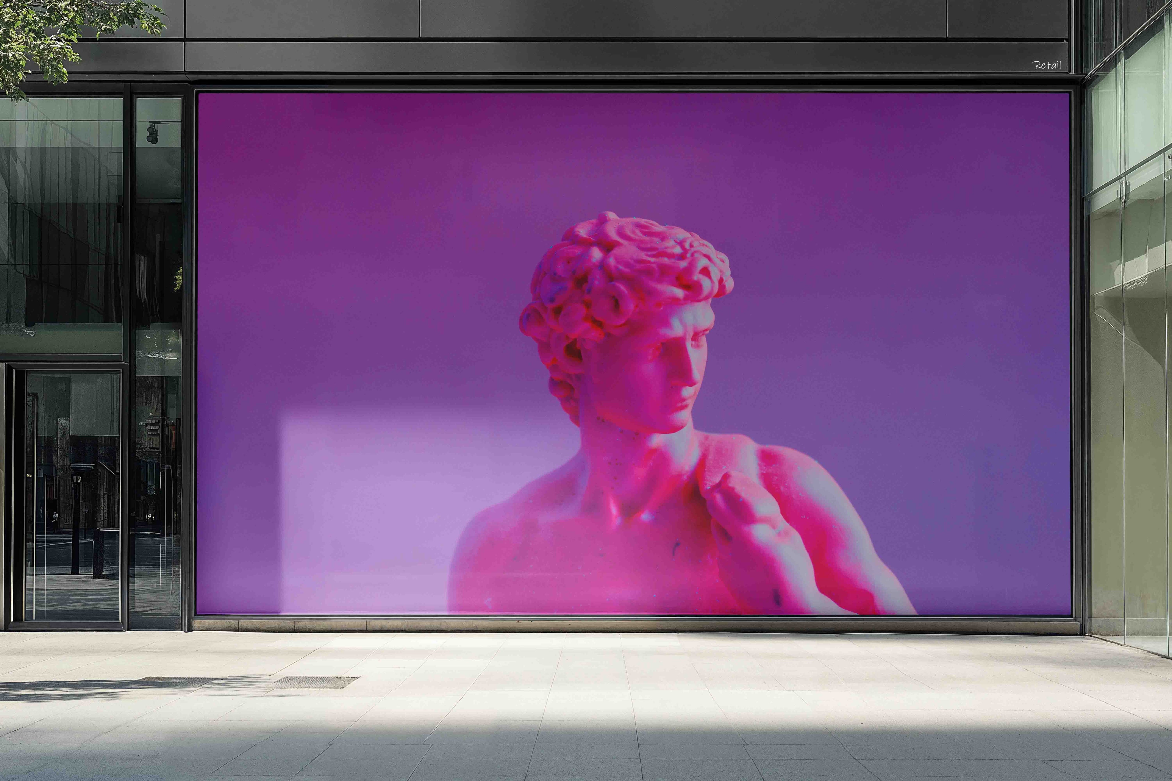 3D Retail Shop Store Market Trade David's Gypsum Statue Wall Mural Wallpaper 11