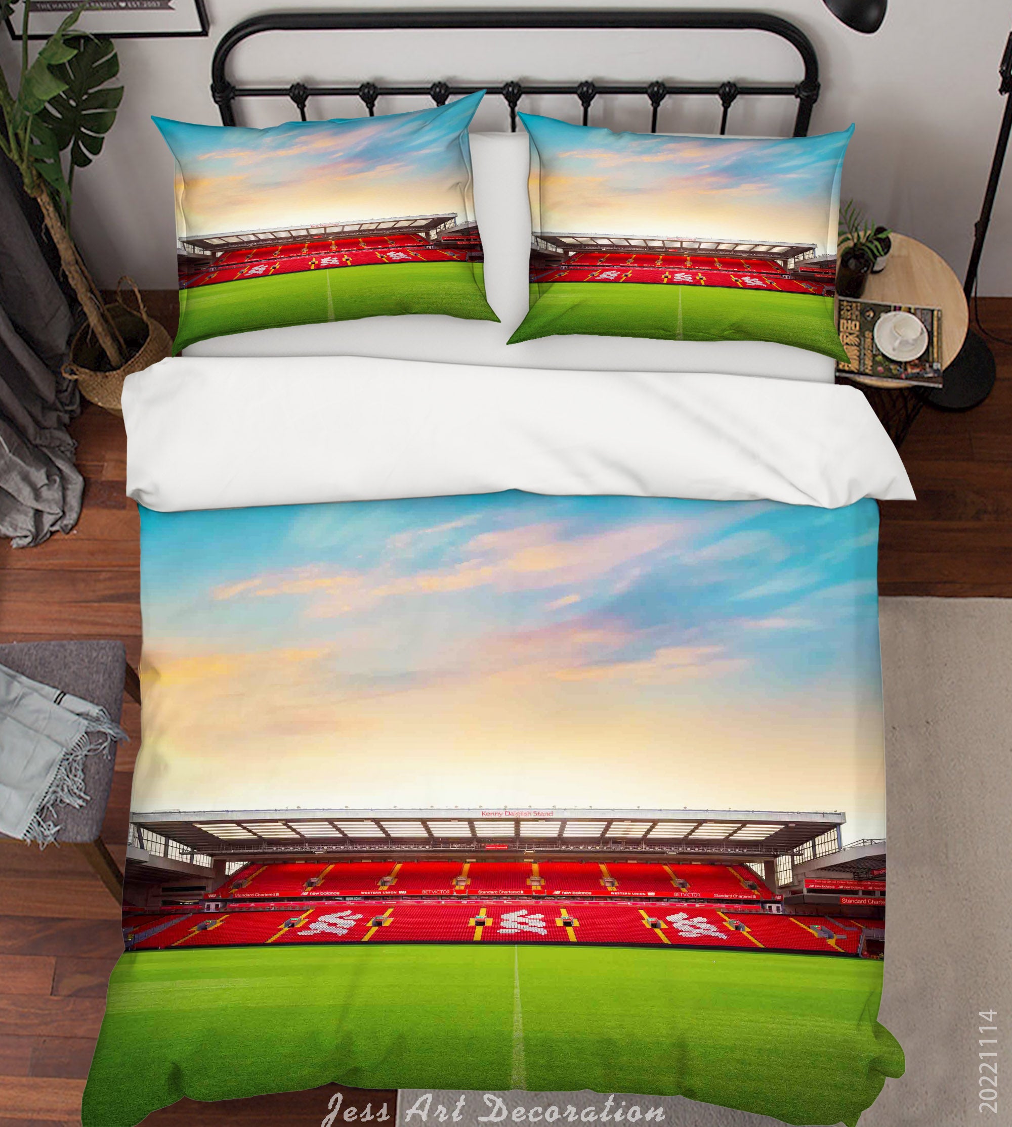 3D Liverpool Football Club Sky Spectator Seats Quilt Cover Set Bedding Set Duvet Cover Pillowcase 907