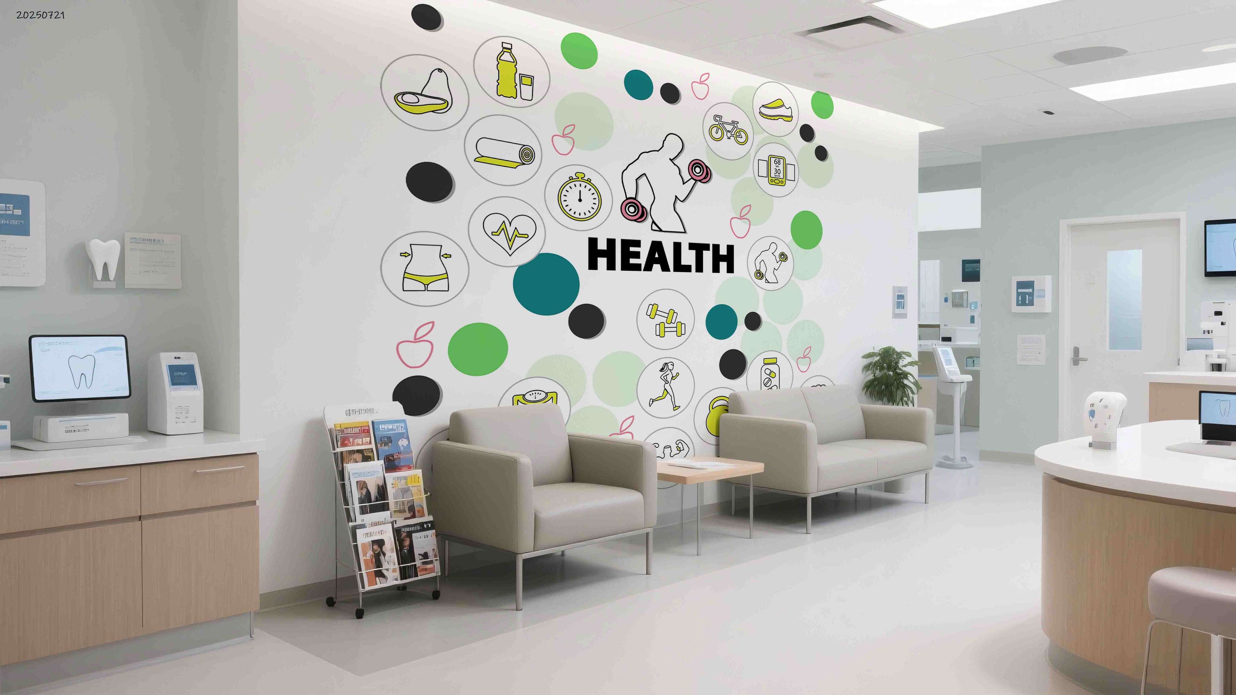 3D Clinic Hospital Rehabilitation Center Medical Healthcare Wall Mural Wallpaper 21