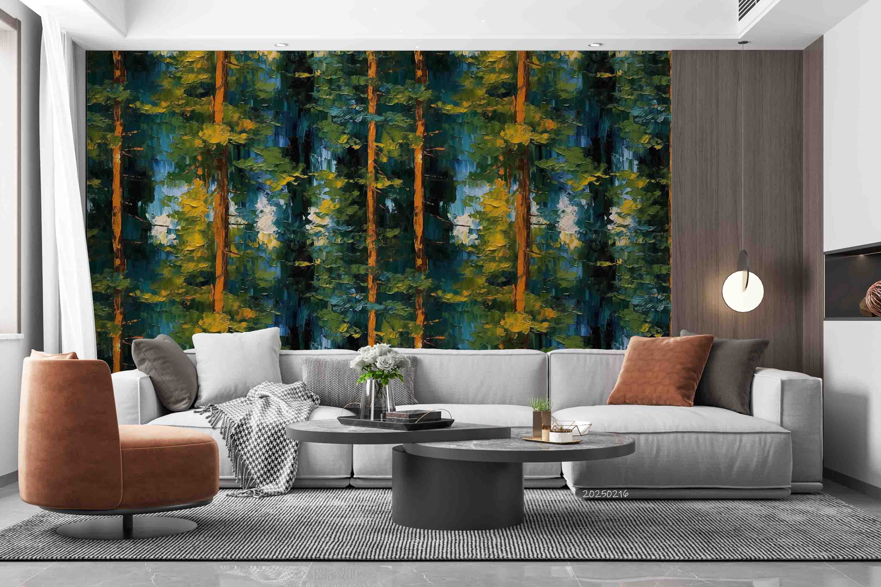 3D Green Forest Landscape Oil Painting Wallpaper Wall Mural Wall Decor Wall Art Wall Sticker Remoable Wallpaper LQH 111