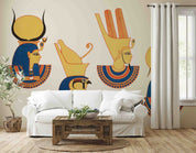 3D Ancient Egypt Background Egyptian Hieroglyphics Symbols Wallpaper Wall Mural Wall Decor Wall Art Wall Sticker Remoable Wallpaper LQH 3