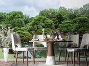 3D Tree Grassland Mountain Sea Stone Wall Mural Wallpaper YXL 3057
