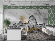 3D Office Business Commerce Ink Painting Wall Mural Wallpaper 41