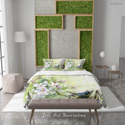 3D Floral Bird Branch Quilt Cover Set Bedding Set Duvet Cover Pillowcase 02