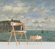 3D Oil Painting Mountain Sea Sailboat Wall Mural Wallpaper GD 2948- Jess Art Decoration