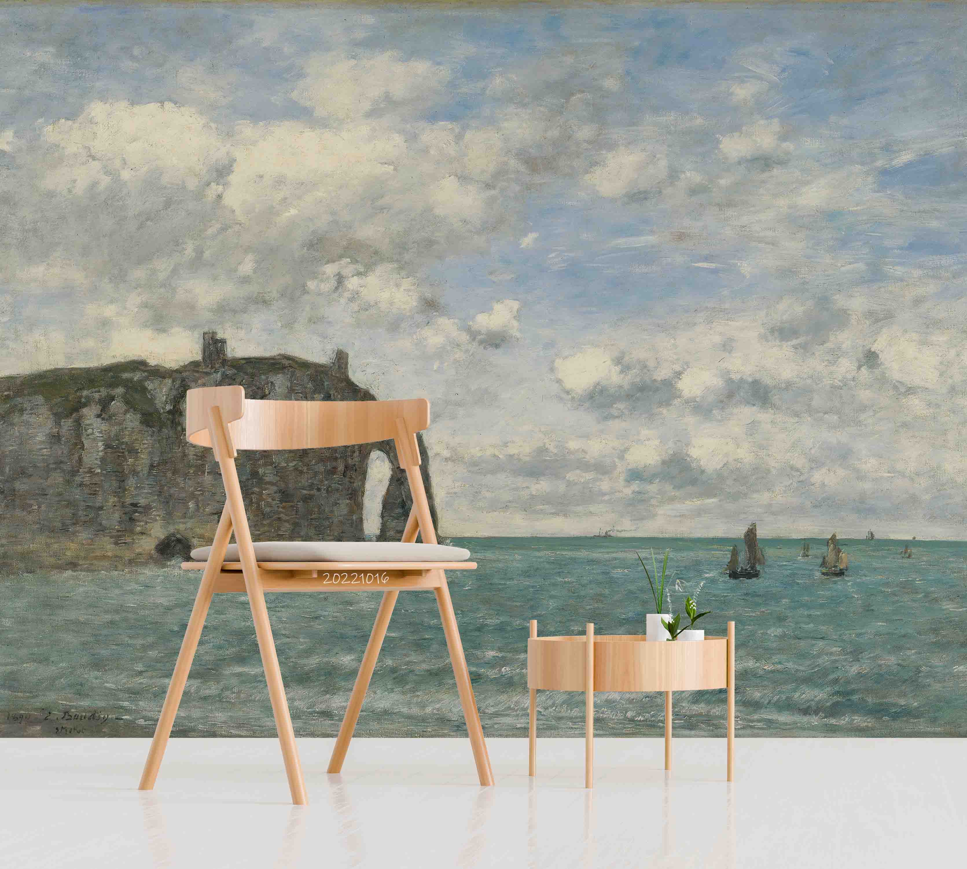 3D Oil Painting Mountain Sea Sailboat Wall Mural Wallpaper GD 2948- Jess Art Decoration