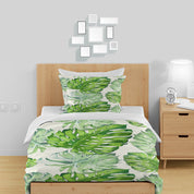 3D Selva Leaf Ellipse Green Quilt Cover Set Bedding Set Duvet Cover Pillowcase 1466
