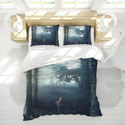 3D Tree Monster Grassland Person Quilt Cover Set Bedding Set Duvet Cover Pillowcases 1216