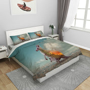 3D Animal Bandicoot Fire Quilt Cover Set Bedding Set Duvet Cover Pillowcases 1128