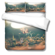 3D Person Floral Butterfly Light Quilt Cover Set Bedding Set Duvet Cover Pillowcases 1230