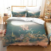 3D Person Floral Butterfly Light Quilt Cover Set Bedding Set Duvet Cover Pillowcases 1230