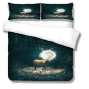 3D Forest Tree Rhinoceros The Earth Quilt Cover Set Bedding Set Duvet Cover Pillowcases 1231