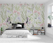 3D Watercolor Plants Leaves Floral Wall Mural Wallpaper GD 5118- Jess Art Decoration