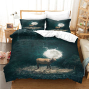 3D Forest Tree Rhinoceros The Earth Quilt Cover Set Bedding Set Duvet Cover Pillowcases 1231