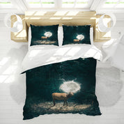 3D Forest Tree Rhinoceros The Earth Quilt Cover Set Bedding Set Duvet Cover Pillowcases 1231