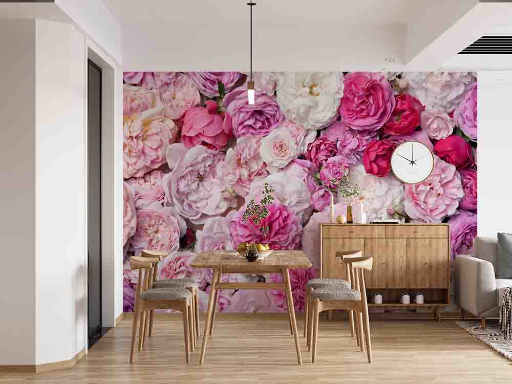 3D Floral Rose Wall Mural Wallpaper YXL 2649