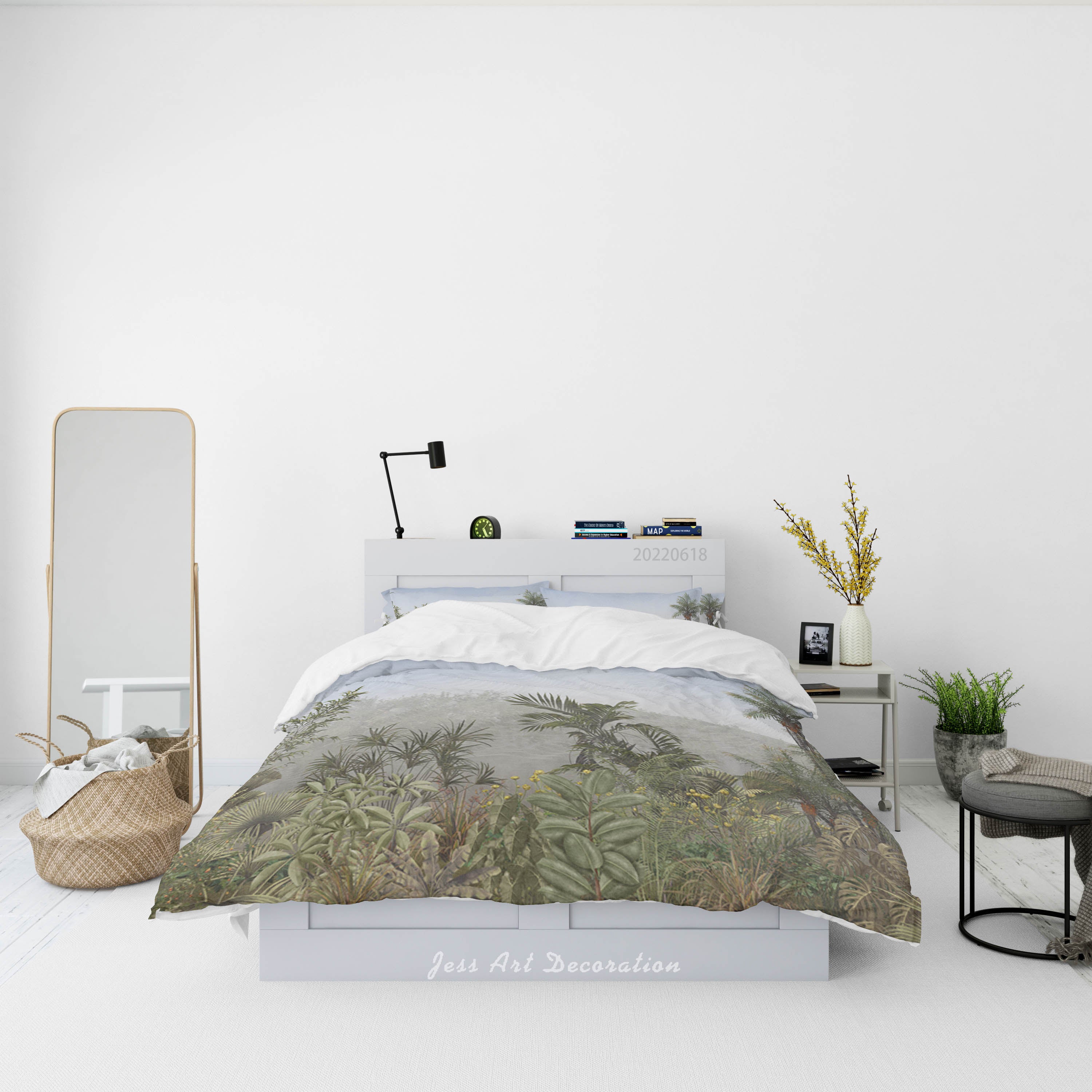 3D Forest Tree Sky Quilt Cover Set Bedding Set Duvet Cover Pillowcase 677