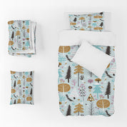 3D Tree Leaf Branch Triangle Mushroom Quilt Cover Set Bedding Set Duvet Cover Pillowcases 1258