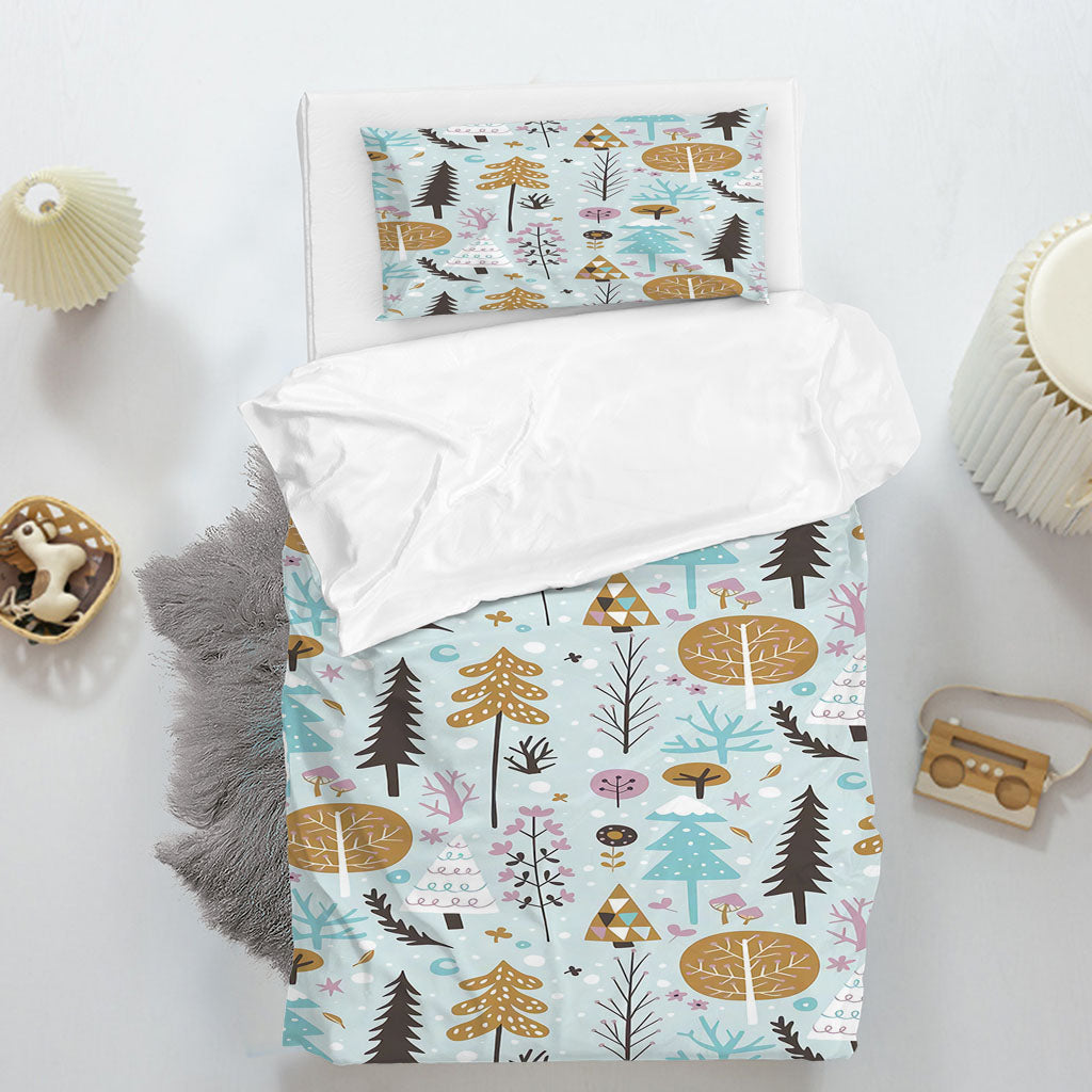 3D Tree Leaf Branch Triangle Mushroom Quilt Cover Set Bedding Set Duvet Cover Pillowcases 1258