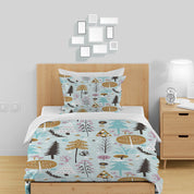 3D Tree Leaf Branch Triangle Mushroom Quilt Cover Set Bedding Set Duvet Cover Pillowcases 1258