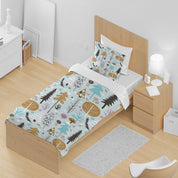 3D Tree Leaf Branch Triangle Mushroom Quilt Cover Set Bedding Set Duvet Cover Pillowcases 1258