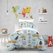 3D Tree Leaf Branch Triangle Mushroom Quilt Cover Set Bedding Set Duvet Cover Pillowcases 1258