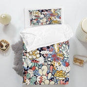 3D Floral Cactus Branch Quilt Cover Set Bedding Set Duvet Cover Pillowcases 1266