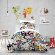 3D Floral Cactus Branch Quilt Cover Set Bedding Set Duvet Cover Pillowcases 1266