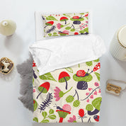 3D Floral Cactus Leaf Snail Quilt Cover Set Bedding Set Duvet Cover Pillowcases 1267