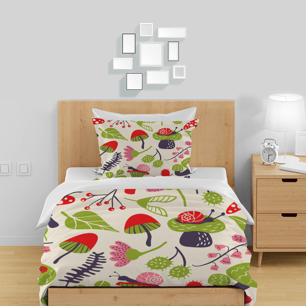 3D Floral Cactus Leaf Snail Quilt Cover Set Bedding Set Duvet Cover Pillowcases 1267