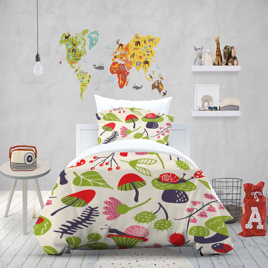 3D Floral Cactus Leaf Snail Quilt Cover Set Bedding Set Duvet Cover Pillowcases 1267
