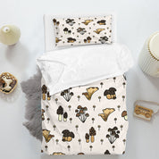 3D Mushroom Black Fungus Quilt Cover Set Bedding Set Duvet Cover Pillowcases 1276
