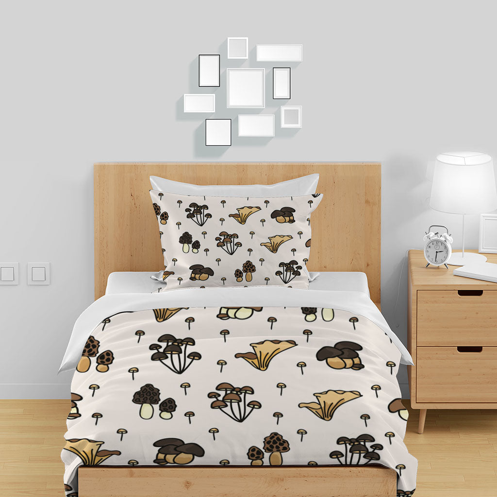 3D Mushroom Black Fungus Quilt Cover Set Bedding Set Duvet Cover Pillowcases 1276