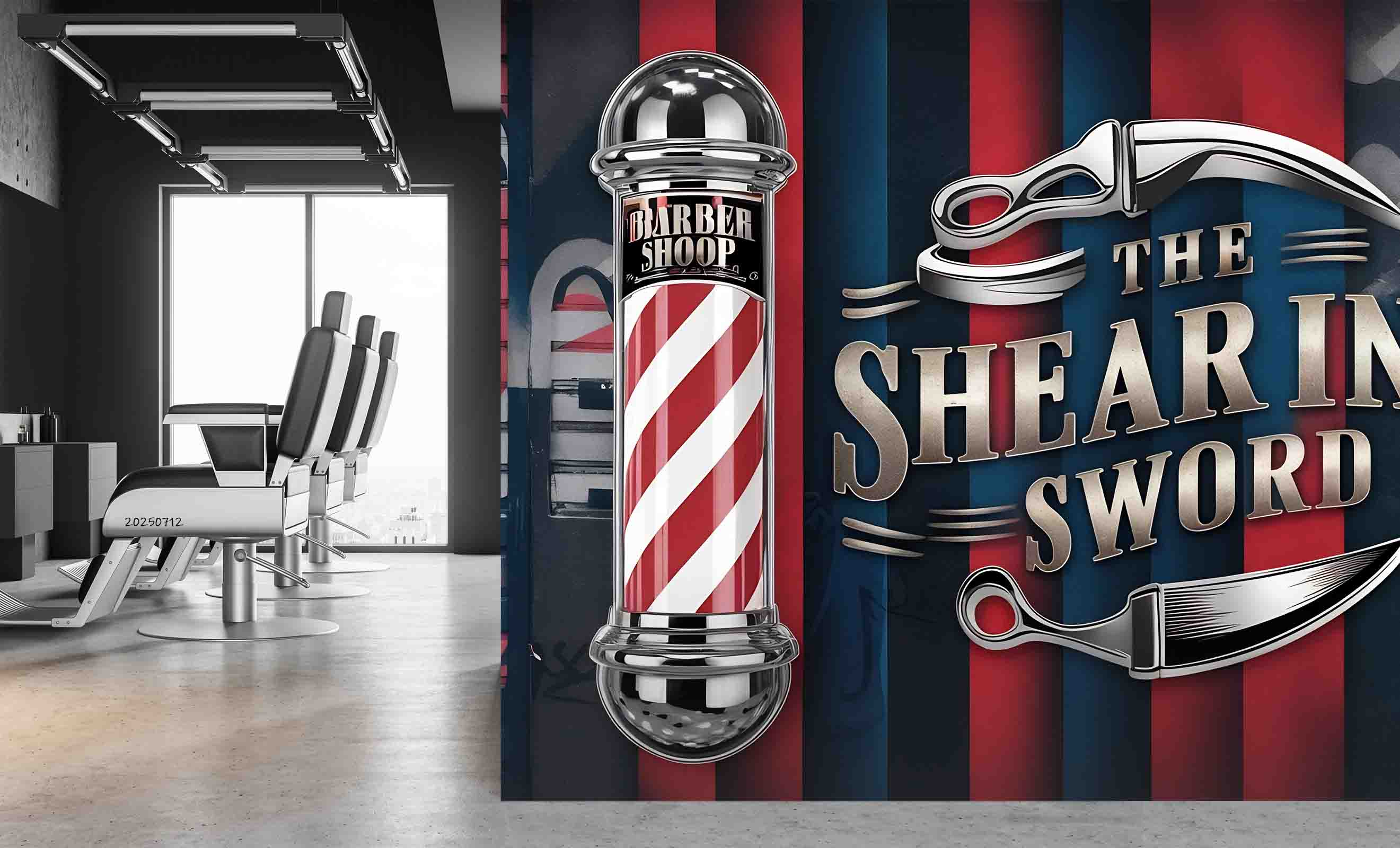 3D Salon Shop Beauty Salon Barber Shop Wall Mural Wallpaper 61