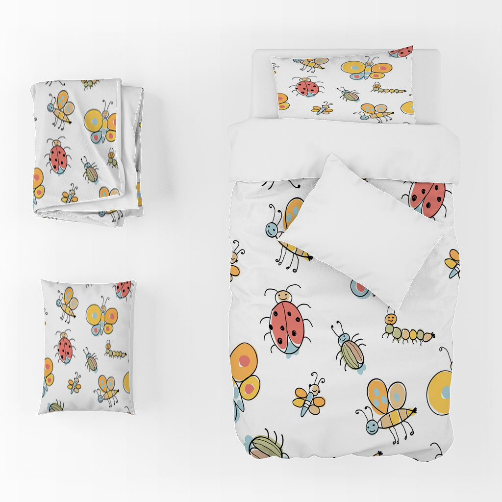 3D Bee Coccinella Septempunctata Caterpillar Quilt Cover Set Bedding Set Duvet Cover Pillowcases 1293