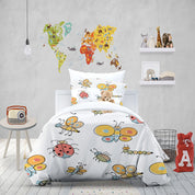 3D Bee Coccinella Septempunctata Caterpillar Quilt Cover Set Bedding Set Duvet Cover Pillowcases 1293