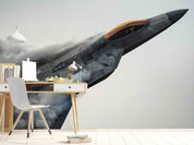 3D F-22 Raptor Aircraft Wall Mural Wallpaper GD 5382- Jess Art Decoration