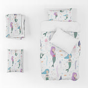 3D Mermaid Fish Aquatic Plant Quilt Cover Set Bedding Set Duvet Cover Pillowcases 1301