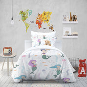 3D Mermaid Fish Aquatic Plant Quilt Cover Set Bedding Set Duvet Cover Pillowcases 1301