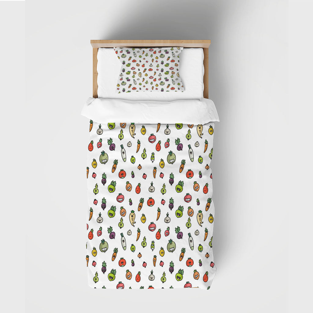3D Radish Carrot Mooli Green Turnip Quilt Cover Set Bedding Set Duvet Cover Pillowcases 1306