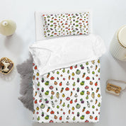 3D Radish Carrot Mooli Green Turnip Quilt Cover Set Bedding Set Duvet Cover Pillowcases 1306