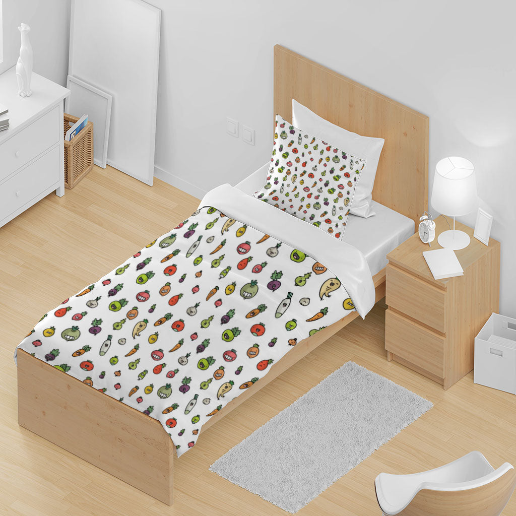 3D Radish Carrot Mooli Green Turnip Quilt Cover Set Bedding Set Duvet Cover Pillowcases 1306