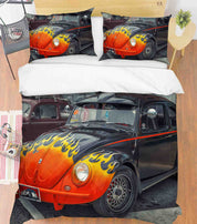 3D Automobile Gray Quilt Cover Set Bedding Set Duvet Cover Pillowcase 421